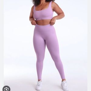 SETACTIVE box cut bra and leggings set in glitz